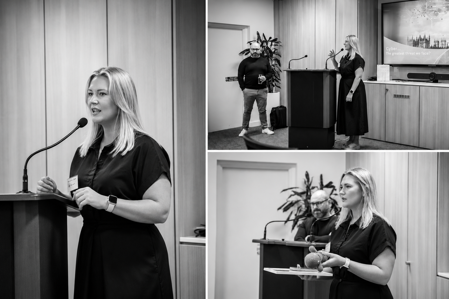 Stephanie Smith speaking on stage