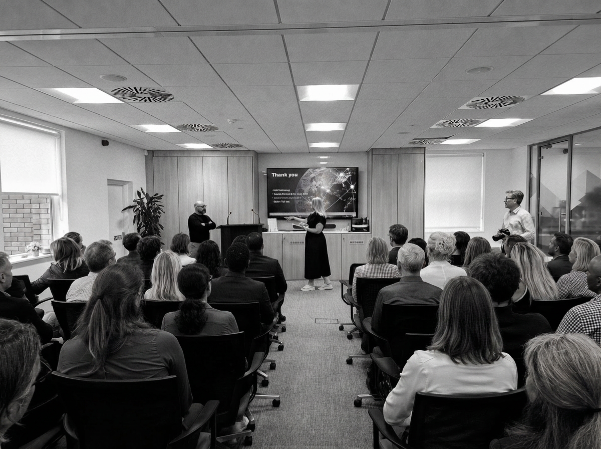 Stephanie Smith speaking to an audience